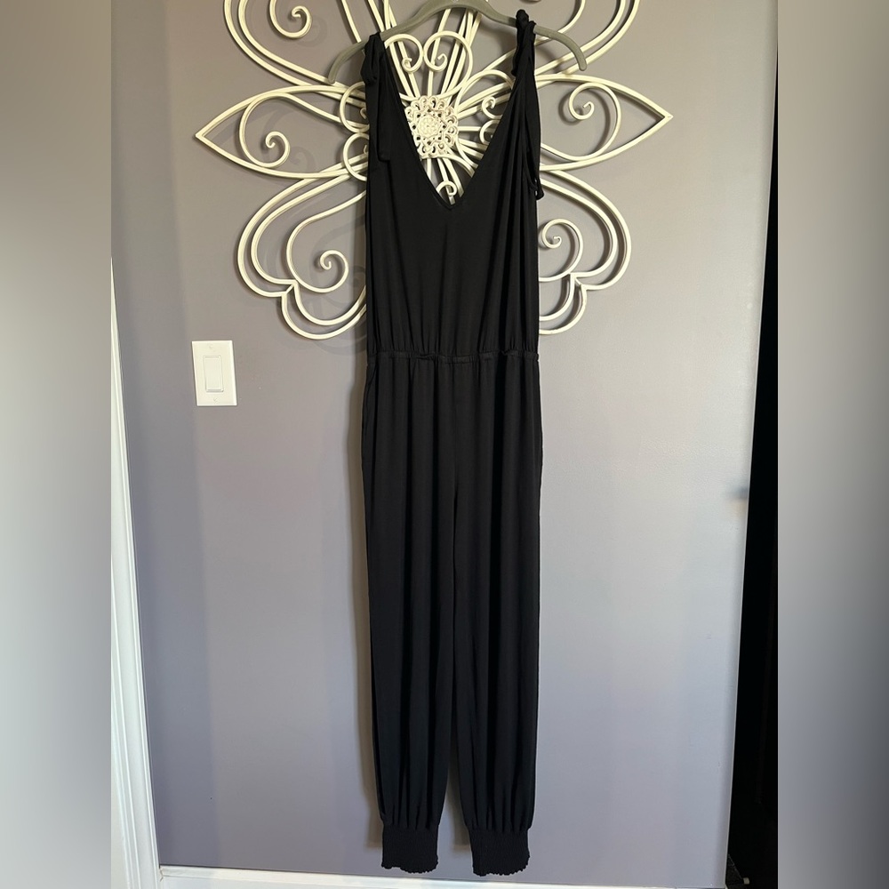 Venus Black Jumpsuit with Slits on sides